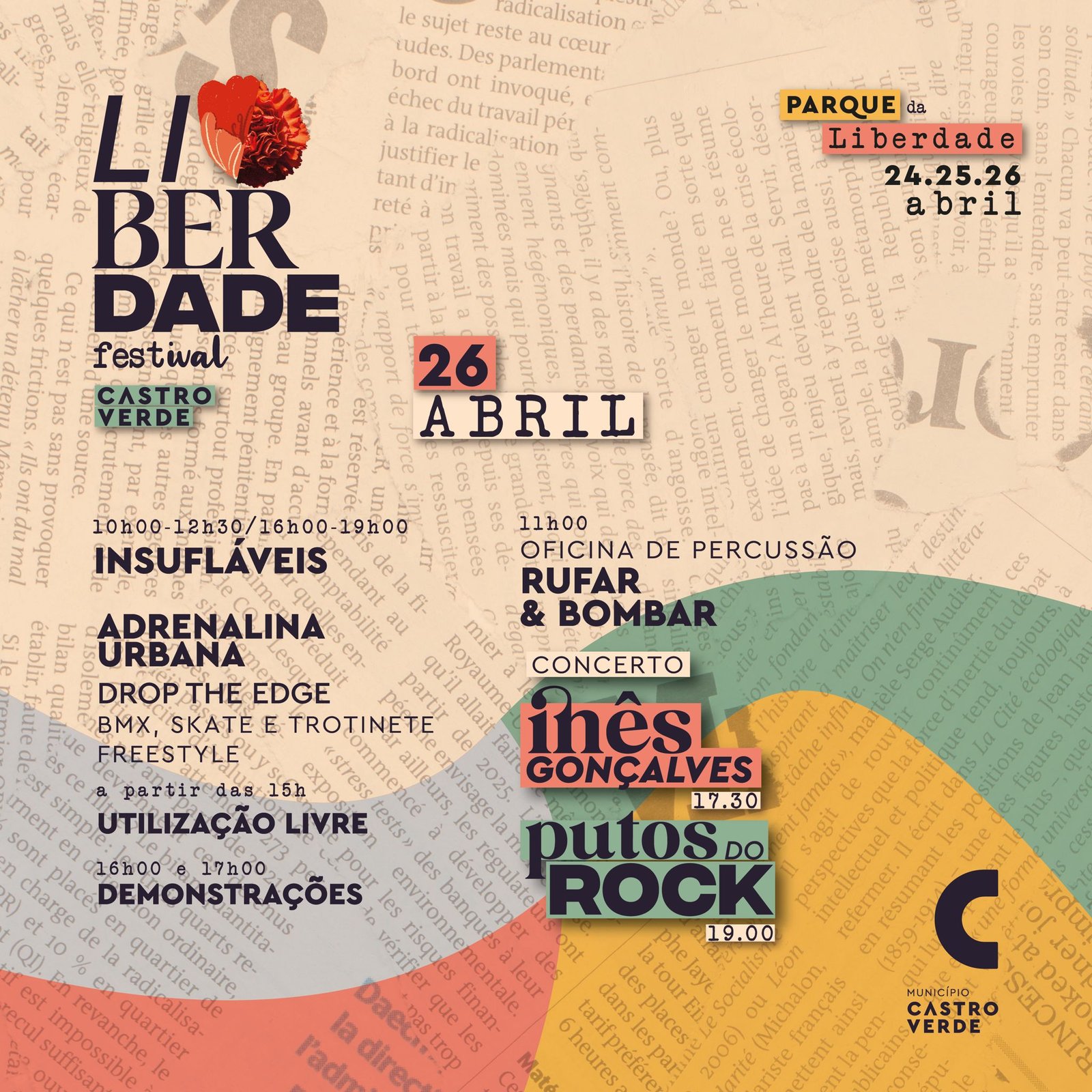 1º Festival da Liberdade termina este domingo em Castro Verde depois de três dias a celebrar Abril