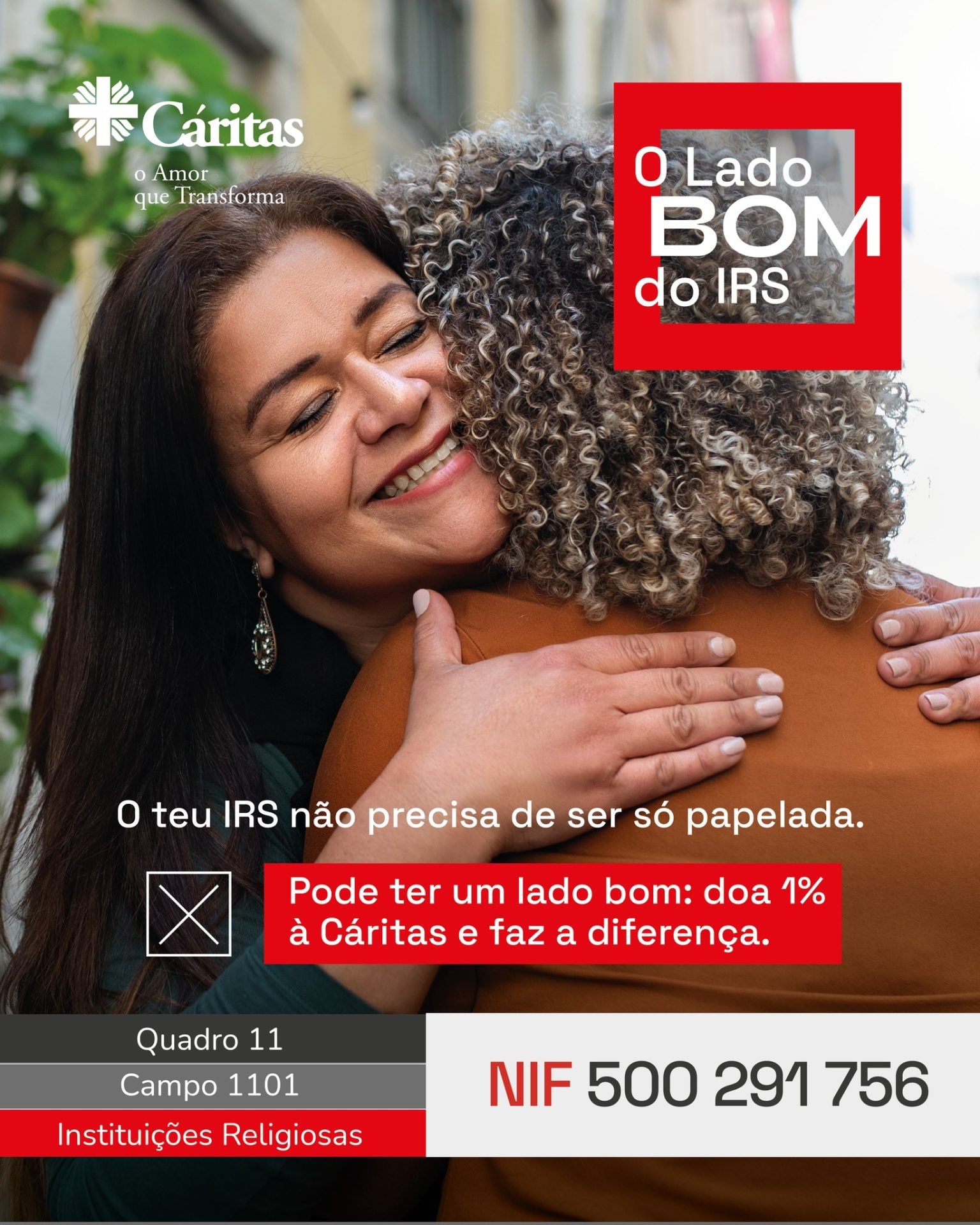 Cáritas apela à consignação do IRS: um gesto sem custos que pode transformar vidas