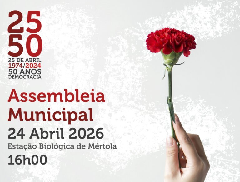 Assembleia Municipal de Mértola assinala 50 anos do 25 de Abril com sessão especial