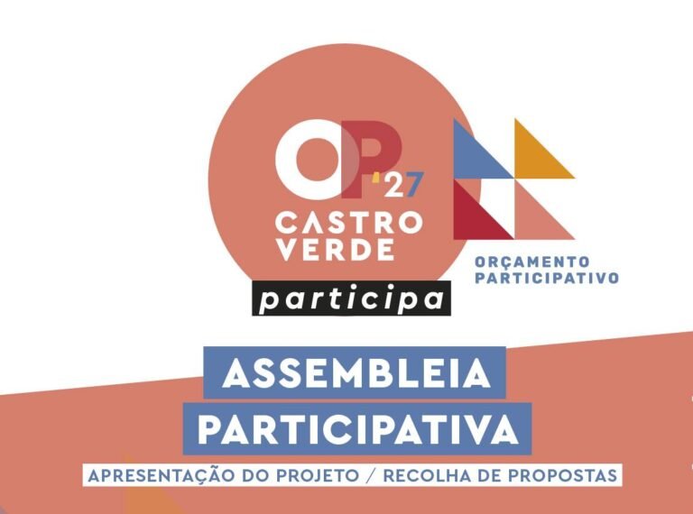 Castro Verde recebe Assembleia Participativa do OP 2027 esta noite