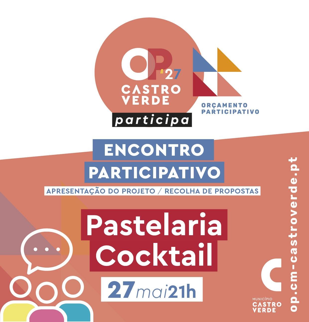 Castro Verde promove primeiro Encontro Participativo do OP Castro Verde’27 esta noite