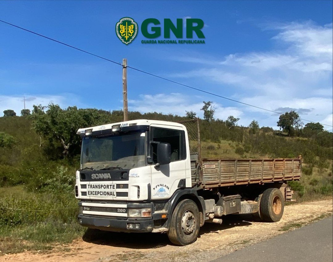 GNR recupera veículo pesado e máquina industrial furtados em operação no Baixo Alentejo