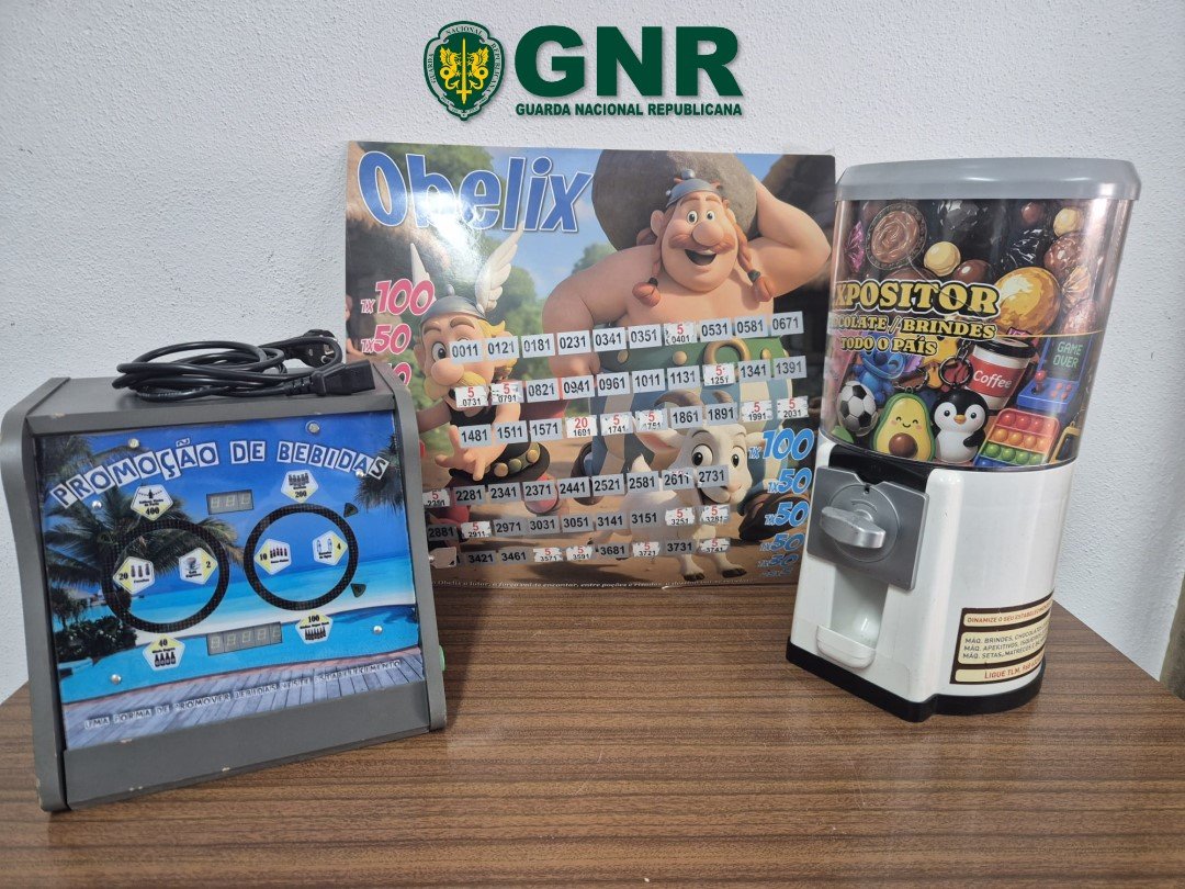 GNR Beja_Serpa - Apreensão de Máquina de jogo de fortuna ou azar