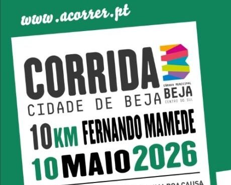 Terminam hoje as inscrições para a Corrida Cidade de Beja Fernando Mamede