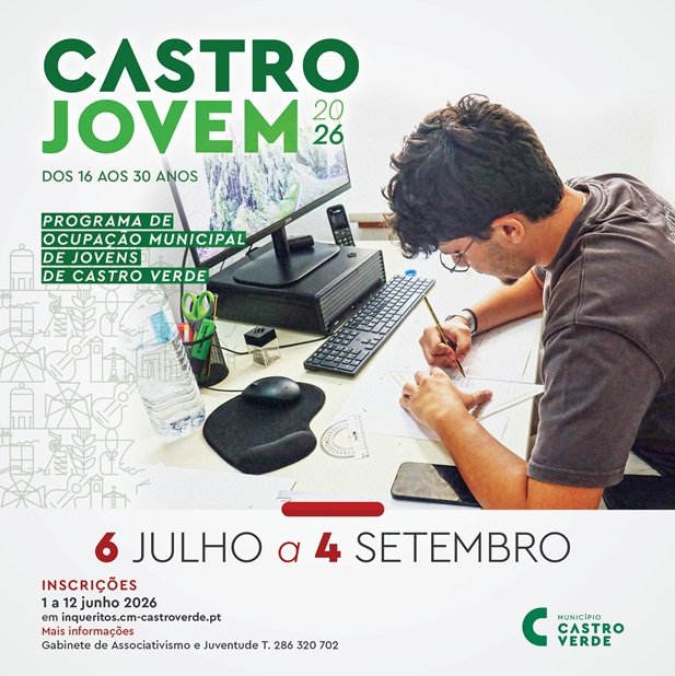 Câmara de Castro Verde promove mais uma edição da iniciativa “Castro Jovem 2026”