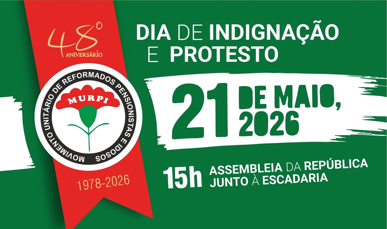 MURPI promove dia 21 Maio tribunas publicas contra as políticas do governo