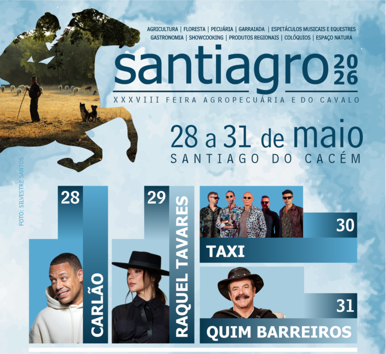 Santiagro 2026 regressa a Santiago do Cacém com música, tradição e atividades para toda a família