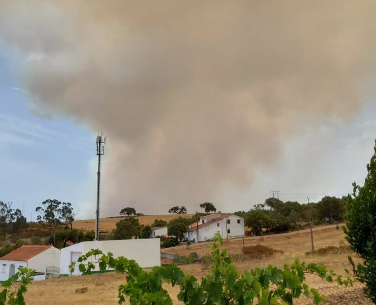 Incêndio na Serra do Caldeirão mobiliza 9 meios aéreos e mais de duas centenas de operacionais (Notícia em atualização)