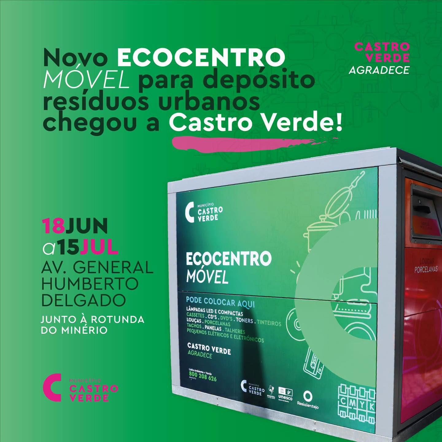 Castro Verde disponibiliza Ecocentro Móvel para reforçar reciclagem no concelho