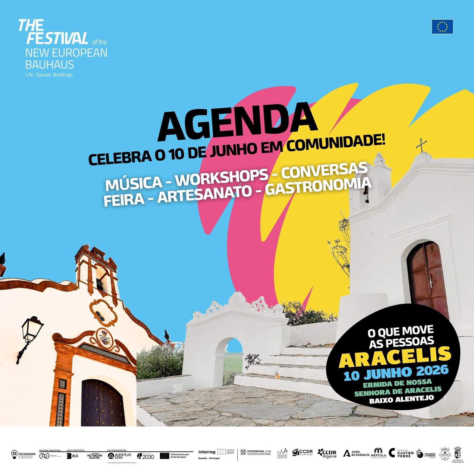 “O Que Move as Pessoas” – New European Bauhaus Festival realiza-se dia 10 Junho na Ermida de Nossa Senhora de Aracélis