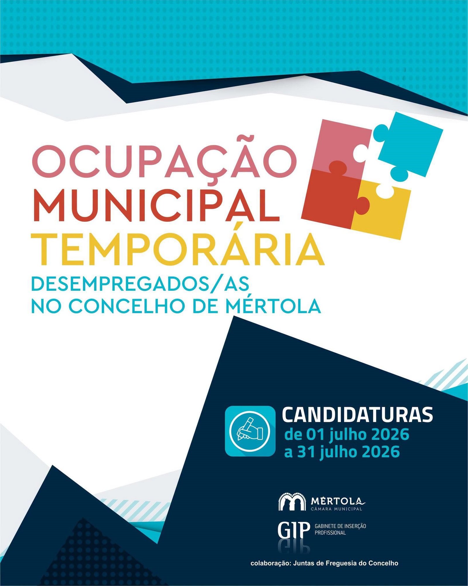 Mertola: Programa Municipal de Ocupação Temporária de desempregados tem inscrições abertas