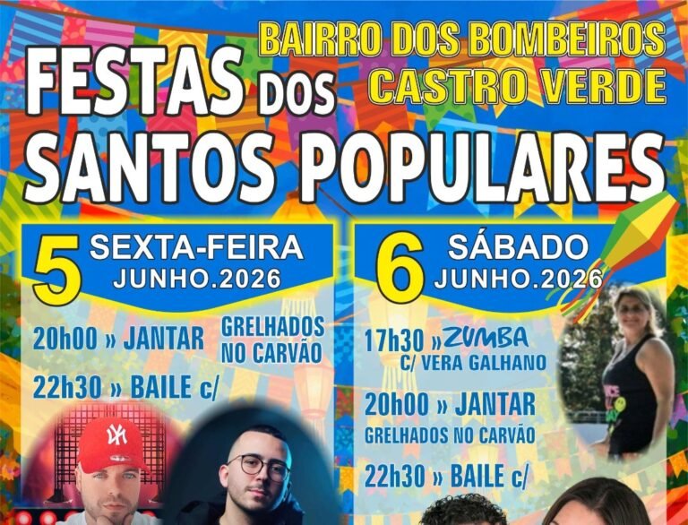 Castro Verde: Santos Populares continuam a animar o Bairro dos Bombeiros