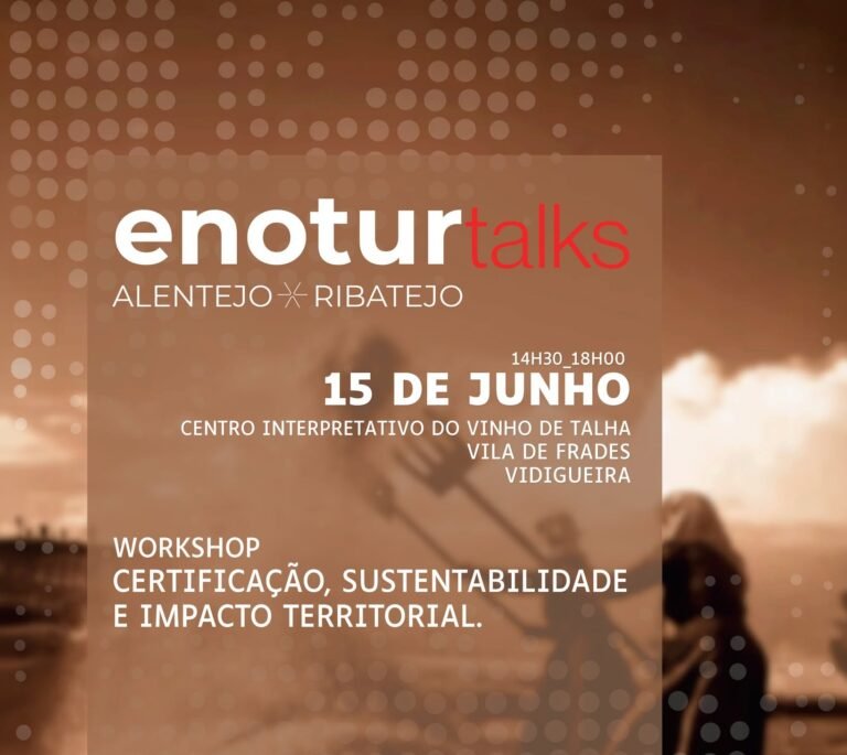 Vidigueira acolhe ENOTUR Talks dedicados à certificação e sustentabilidade no enoturismo