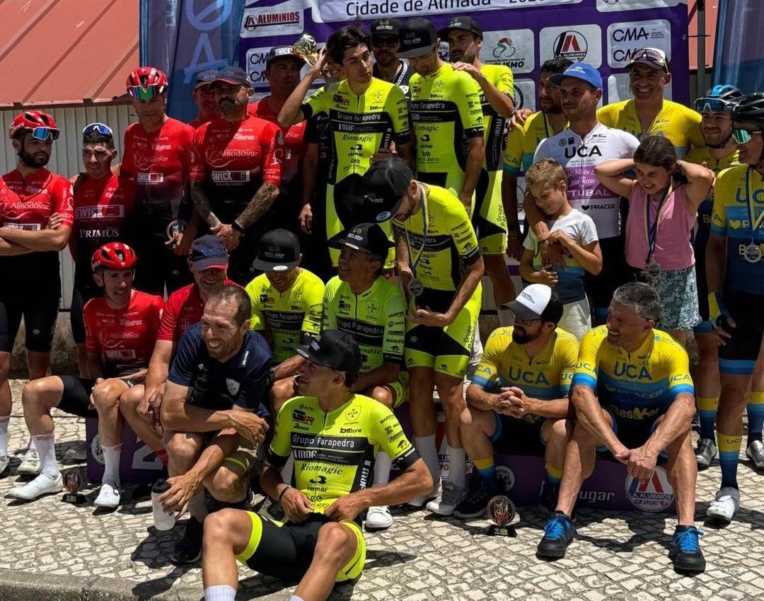 Atletas da Casa do Benfica de Almodôvar brilharam no 1.º Prémio de Ciclismo Cidade Almada