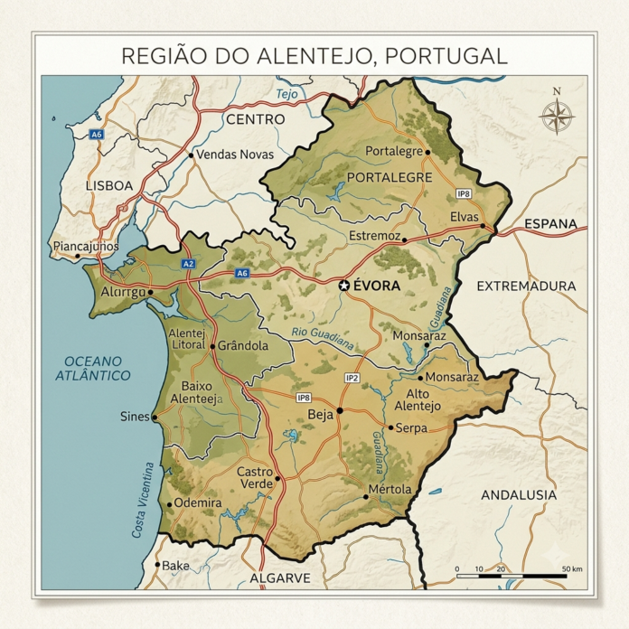 Alentejo mapa castrense