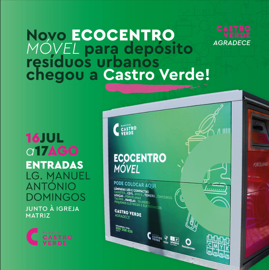 Ecocentro Móvel chega a Entradas para reforçar reciclagem de resíduos