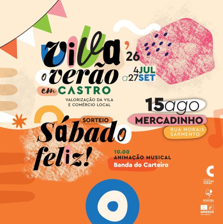 Rua Morais Sarmento acolhe “Mercadinho” e animação musical este sábado em Castro Verde