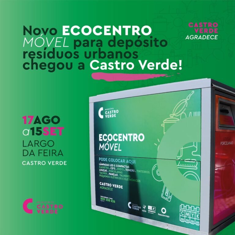 Ecocentro Móvel está disponível em Castro Verde até 15 de setembro