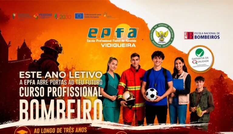 Escola Profissional Fialho de Almeida lança Curso de Bombeiro em parceria com entidades da proteção civil