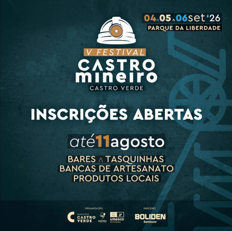 Festival Castro Mineiro 2026: inscrições para exploração de espaços abertas até 11 de agosto