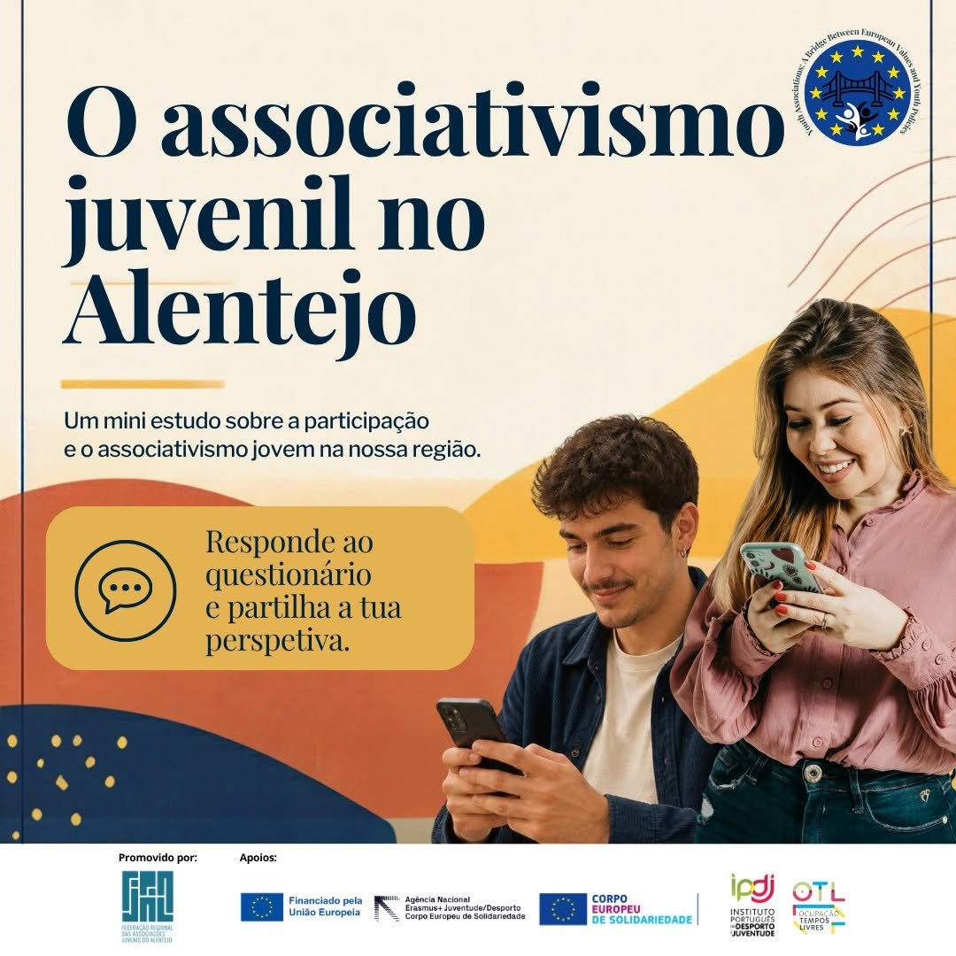 FRAJAL lança estudo para conhecer melhor a realidade do Associativismo Juvenil no Alentejo
