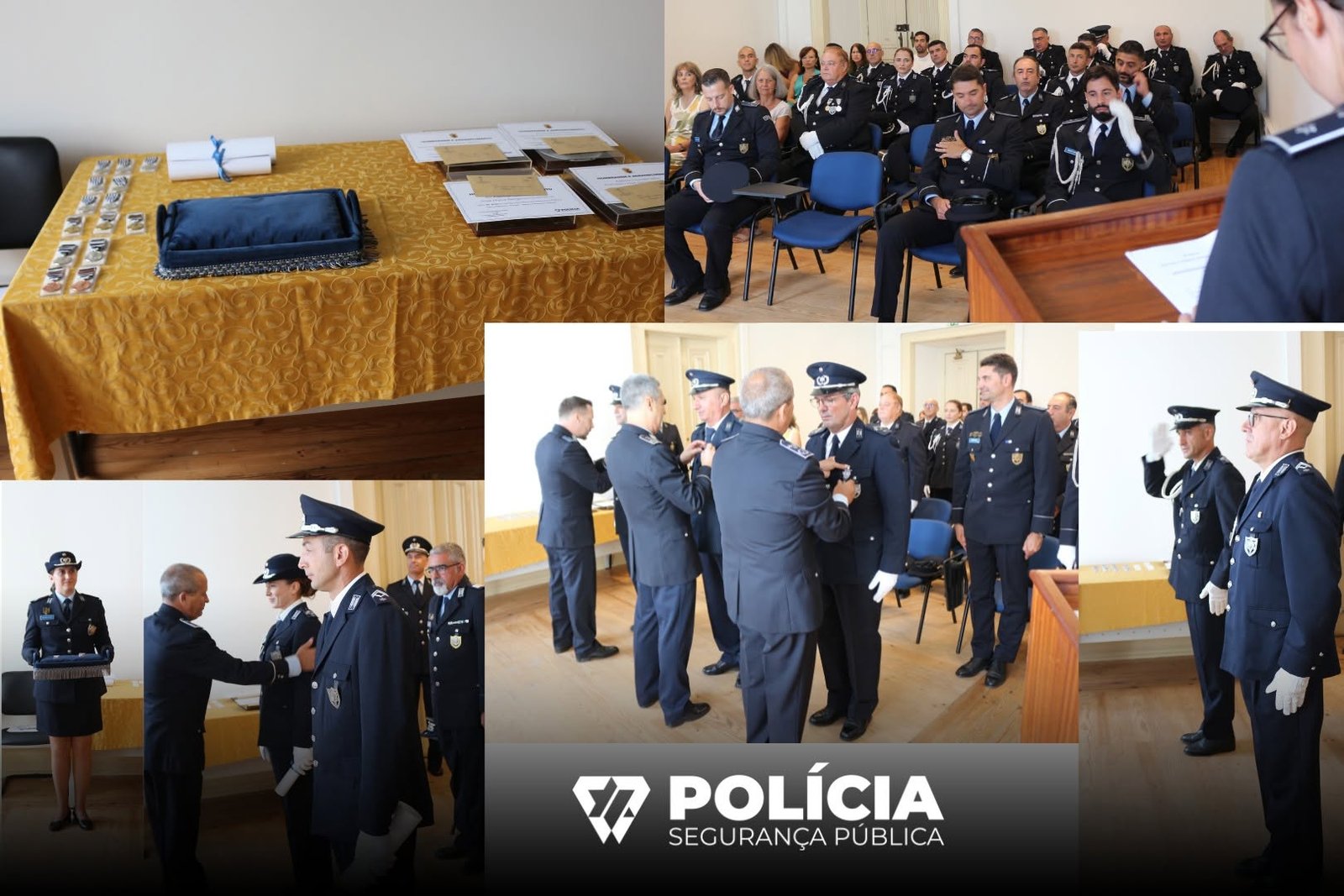 PSP de Beja distingue polícias em cerimónia de condecorações e louvores