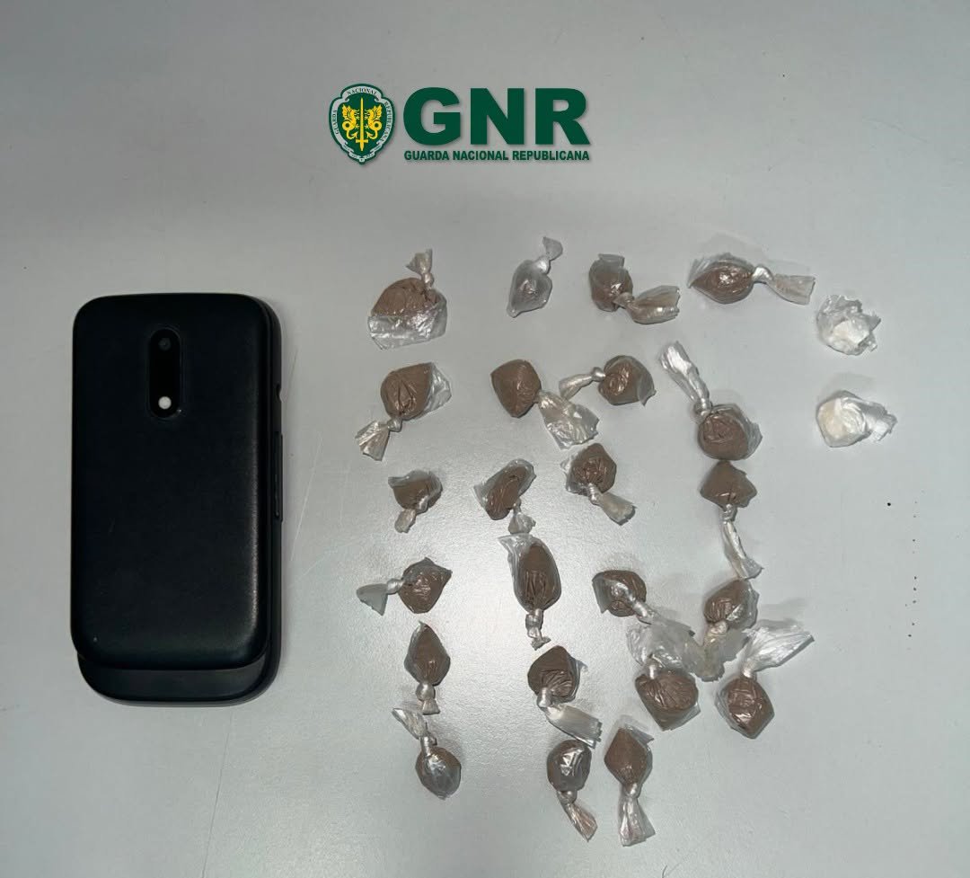Homem de 56 anos detido pela GNR por suspeita de tráfico de droga em Cuba