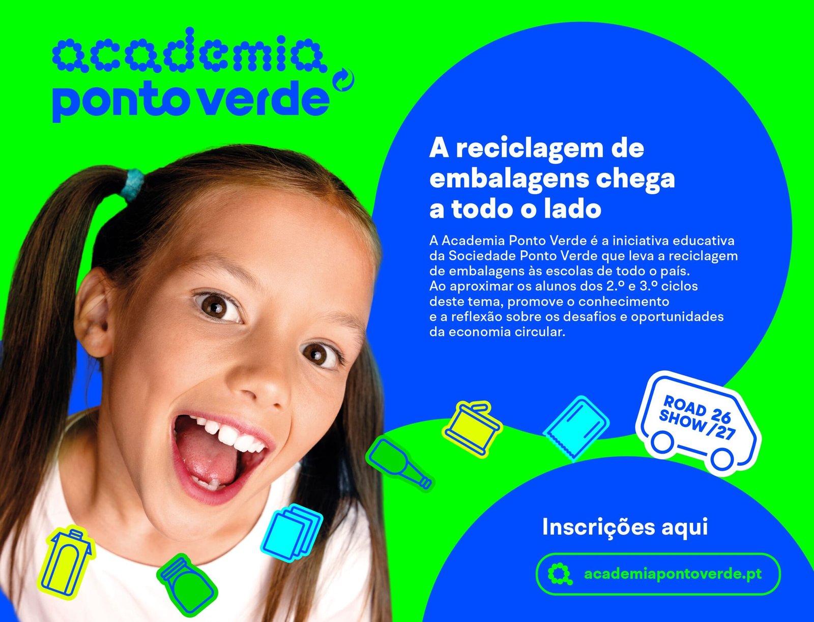 Academia Ponto Verde regressa às escolas com nova imagem e espera envolver mais de 50 mil alunos