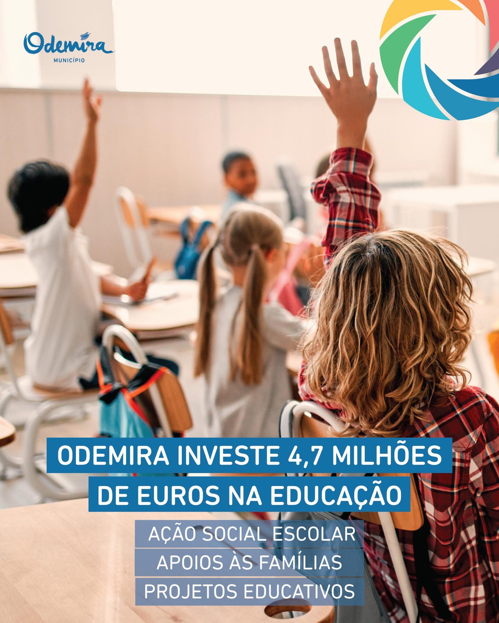 Odemira investe 4,7 milhões de euros em apoios à educação no ano letivo 2026/27