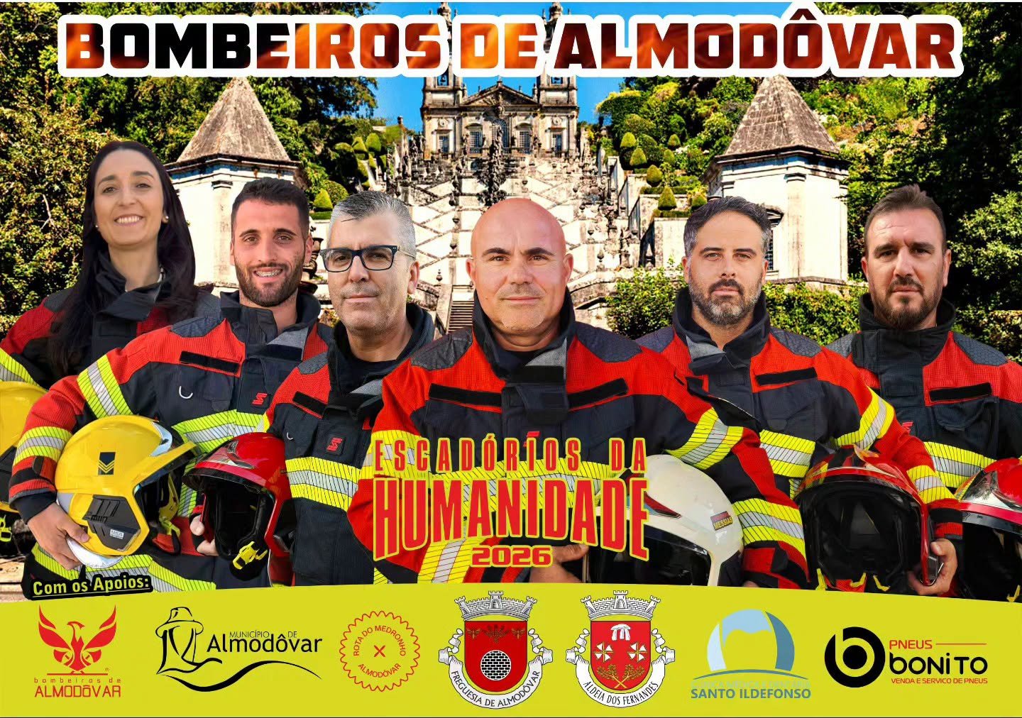 Bombeiros de Almodôvar participam nos “Escadórios da Humanidade” em Braga