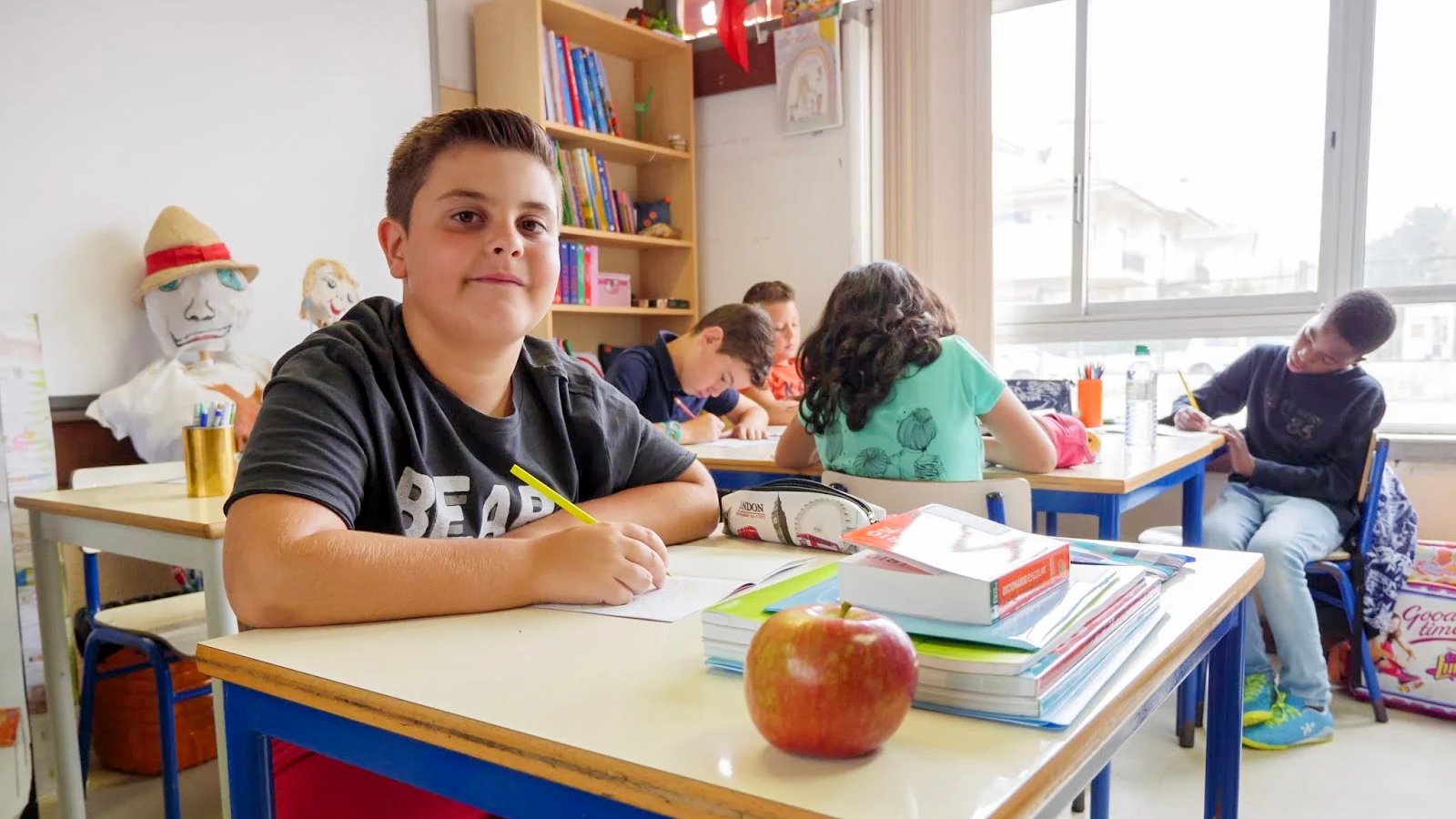 O Projeto “Heróis da Fruta” faz com que 100% dos alunos nas escolas do distrito de Beja provem novas frutas e legumes