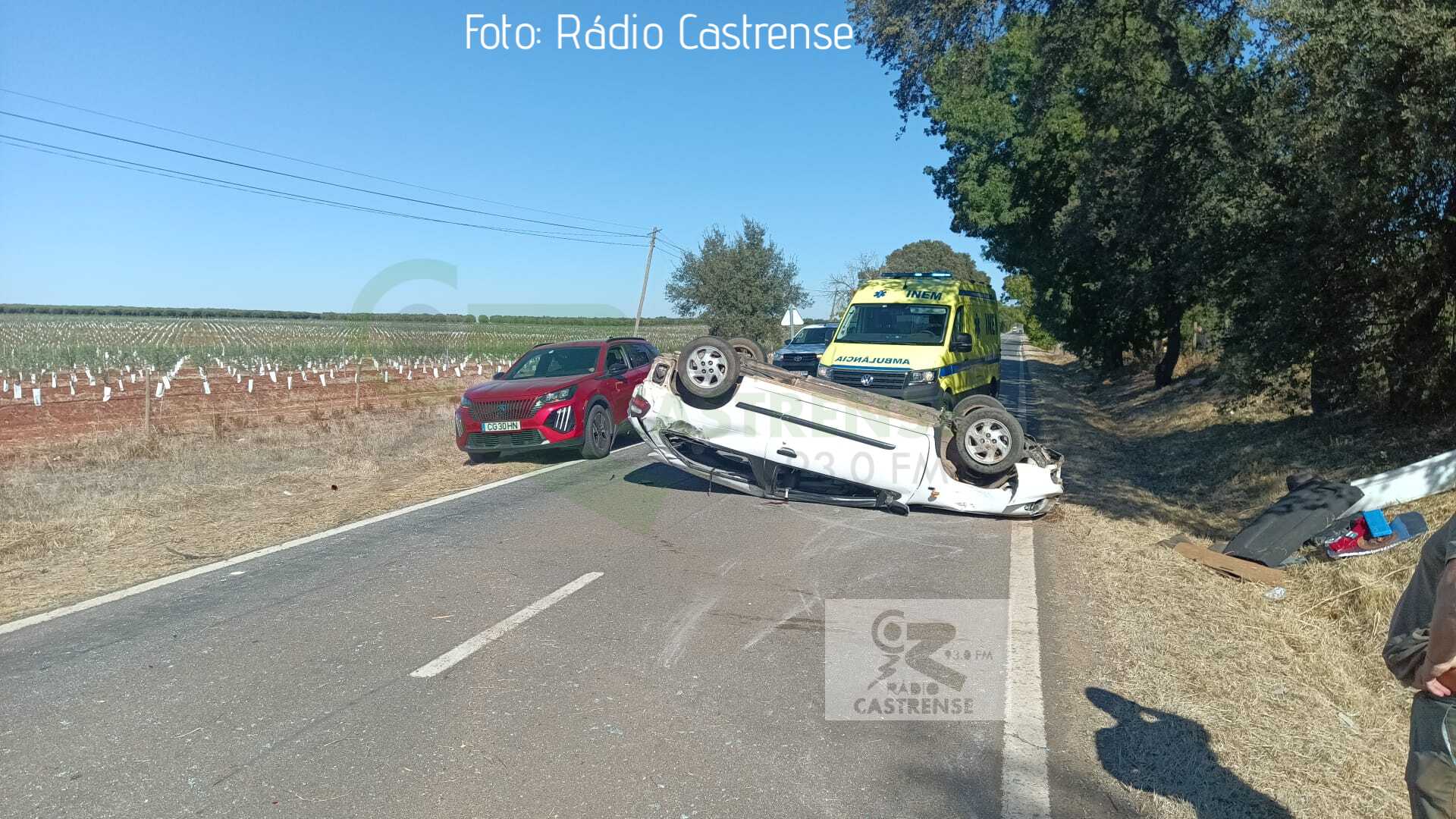 Despiste na EN255 entre Moura e Serpa provoca um ferido